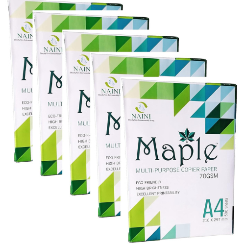 Maple A4 Paper 70 GSM - Pack of 10 Reams | High-Quality Printing Paper