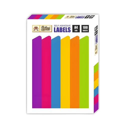 Lotus A4 Size ST1 Full Label Paper Sheets 100 Sheet, 1 Packet