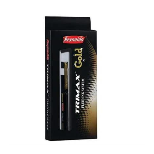 Reynolds Trimax Gold Roller Pen Pack of 5 Pens