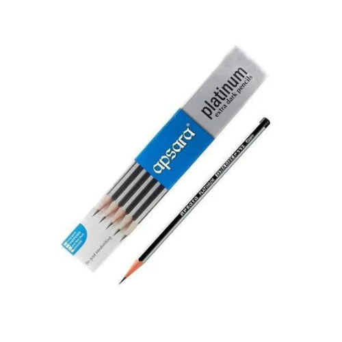 Apsara Platinum Extra Dark Pencils - Pack of 10 (100 Pencils)