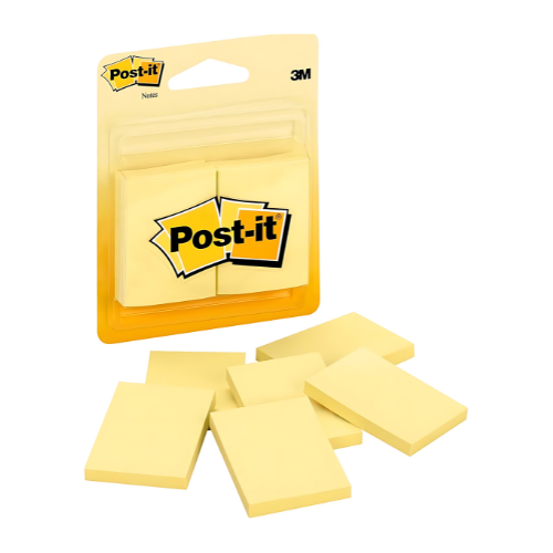 Post-it Stickies Yellow Notes 1.5x2" - 100 Sheets Pack for Quick Reminders