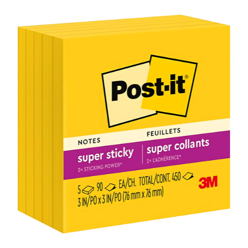 Post-it Stickies Yellow Notes 1.5x2" - 100 Sheets Pack for Quick Reminders