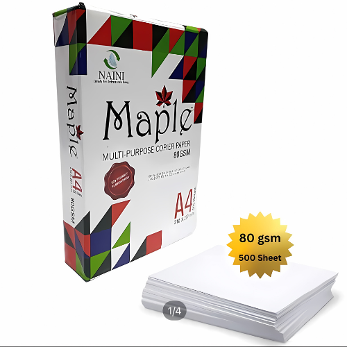 Maple 80 Gsm A4 Paper - Pack of 10 Reams for High-Quality Printing