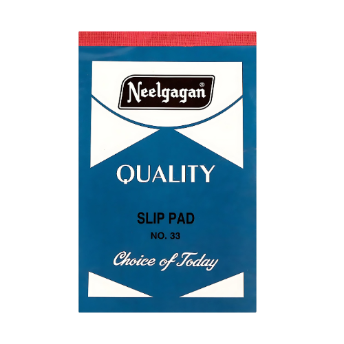 Neelgagan Slip Pad No. 33 - Pack of 5 - Durable and Convenient Notepads