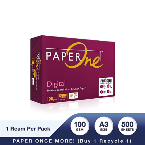 PaperOne A3 Size Premium Quality Paper-100 Gsm, 1 Ream-Ideal for Professionals