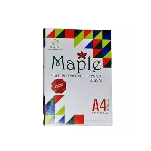 Pack of 5 Reams Maple 80 Gsm A4 Paper|High-Quality Printing