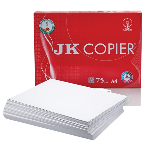 JK A4 Paper 75 GSM - Pack of 10 Reams | High-Quality Printing Paper