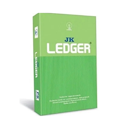 JK Ledger Paper FS Size 90 GSM 500 Sheets - 1 Ream (Green Ledger)