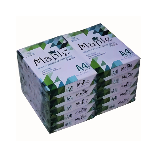 Maple Printer Paper A4 Size 70 GSM – Pack of 10 Reams for High-Volume Printing