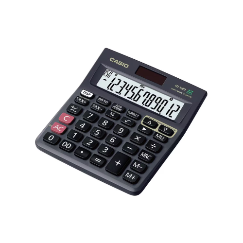 Casio MJ-12D Calculator | Dual Power | 150 Step Check & Correct | 12 Digit Display