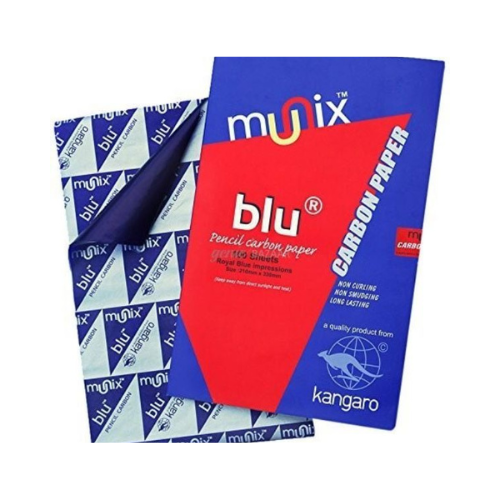 Kangaro Munix Carbon Paper F/S Size 100 Sheets, Pack of 1