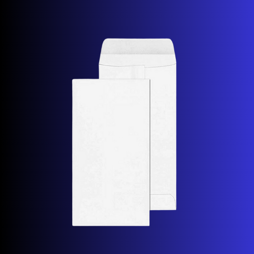 VDC White Envelopes 10x4.5 Inches 100 GSM - Pack of 250