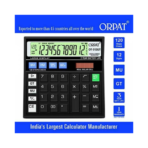 Orpat Calculator Original OT-512 - GT 1 Pc
