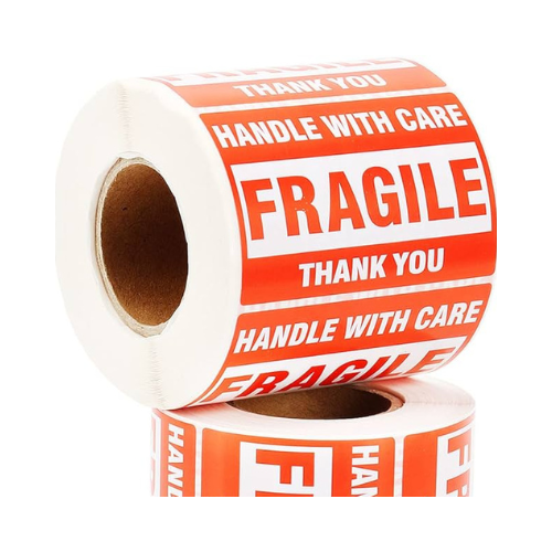 Fragile Stickers Handle with Care-2"x3" 500 Labels/Roll) Warning Shipping Adhesi