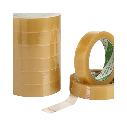 Apex Brown Adhesive Tape 1" x 65m - Pack of 12 - Strong and Durable Sealing Tape