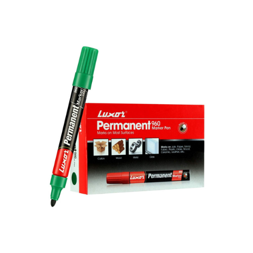 Luxor Permanent Marker Pack of 10-Durable and Versatile Markers for All Surface