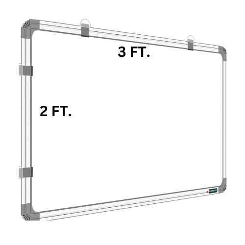 Whiteboard 2x3 ft - Pack of 1, Perfect for Office, Home, and Classroom