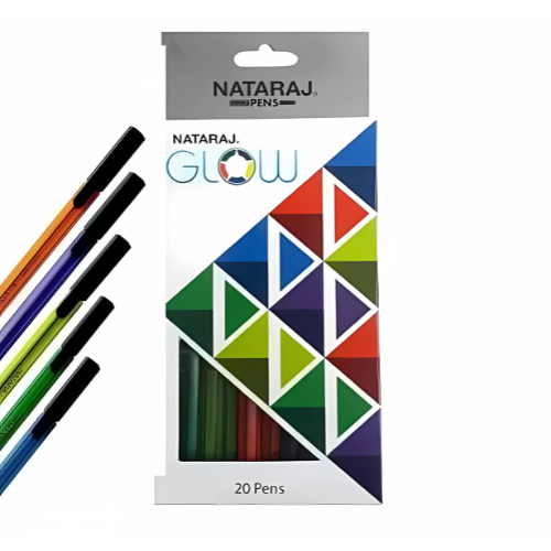 Nataraj Glow Pens Pack of 20 - Art and Craft Supplies