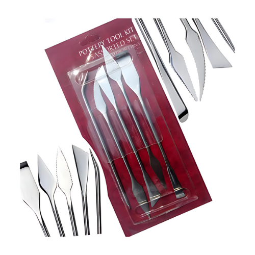 5-Piece Stainless Steel Clay Carving Tool Set