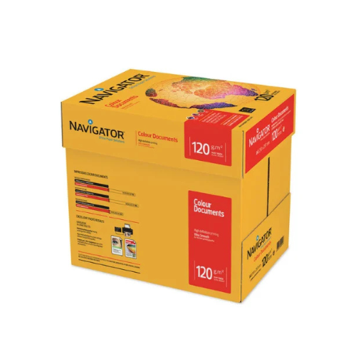 Navigator A4 Paper | 120 GSM | Pack of 8 Reams | 2000 Sheets | UHD Smooth Premium Quality
