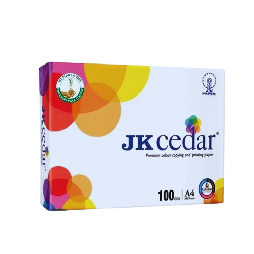 JK Cedar A4 Paper 100 GSM | Pack of 5 | Premium Quality Printing Paper