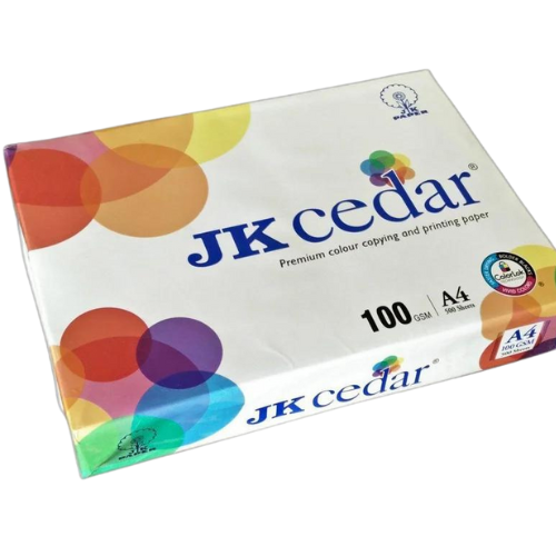 JK Cedar A4 Paper 100 GSM | Pack of 5 | Premium Quality Printing Paper