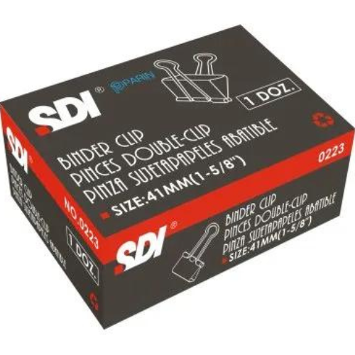 SDI Binder Clip Pack of 1 Dozen | Organizational Essential