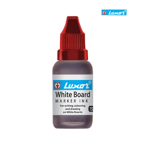 Luxor Whiteboard Marker Ink | 15 ml | Black | Pack of 10 | Refill Solution