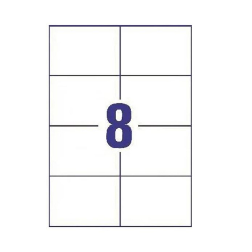 Lotus A4 ST8 Labels – 8 Labels per Sheet – 100 Sheets Pack – 800 Labels