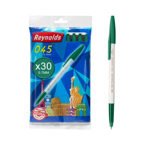 Reynolds 045 Fine Carbure Ballpen | Smooth Writing | Pack of 10 | Fine Tip