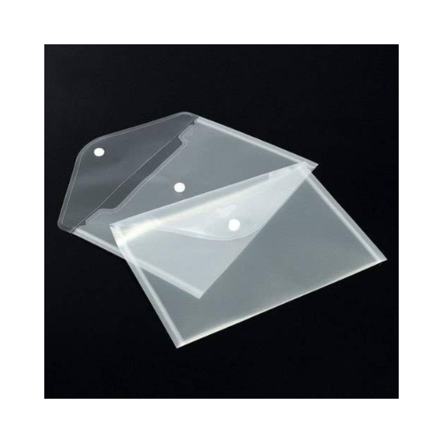 A4 Document File Bag | Transparent Envelope | Storage Organizer | Pack of 12