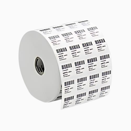Barcode Label Stickers 25mmx25mmx4-UP (Roll of 5000 Stickers) High-Quality Label