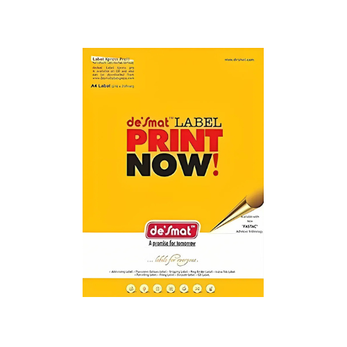 Desmat A4 Labels – 36 per Sheet | Self-Adhesive | Pack of 100 Sheets