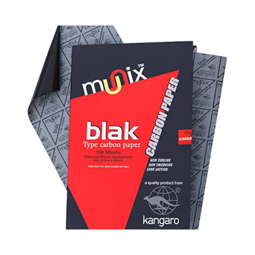 Kangaro Munix Carbon Paper – F/S Size – 100 Sheets Pack