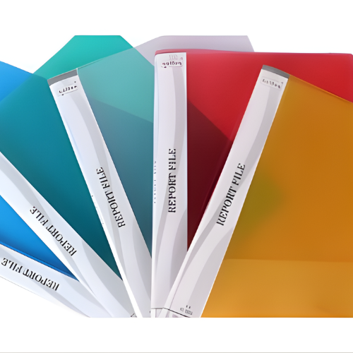 A4 Transparent Report File Folder with Plastic Clip – Pack of 10