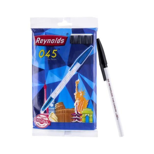Reynolds 045 Fine Carbure Ballpen | Smooth Writing | Pack of 10 | Fine Tip