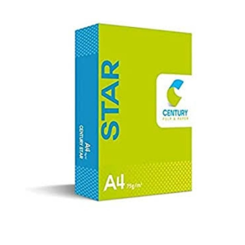 Century Star A4 Paper 75 GSM | Pack of 10 Reams | High-Quality Office Paper