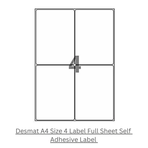 DESMAT A4 Self-Adhesive Paper Label