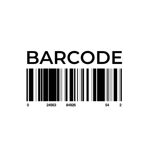 Barcode Label Stickers 25mmx25mmx4-UP