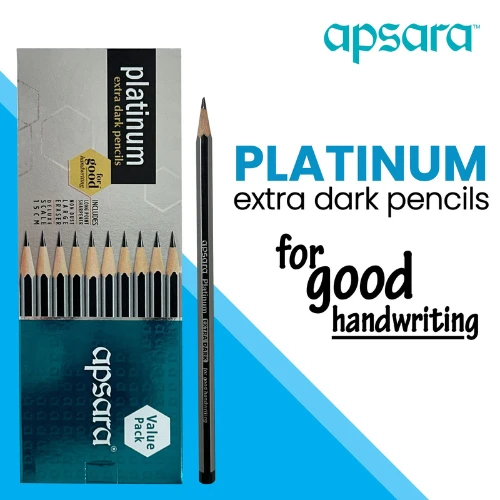 Apsara Platinum Extra Dark Pencils