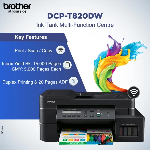 Brother DCP-T820DW All-in-One Printer