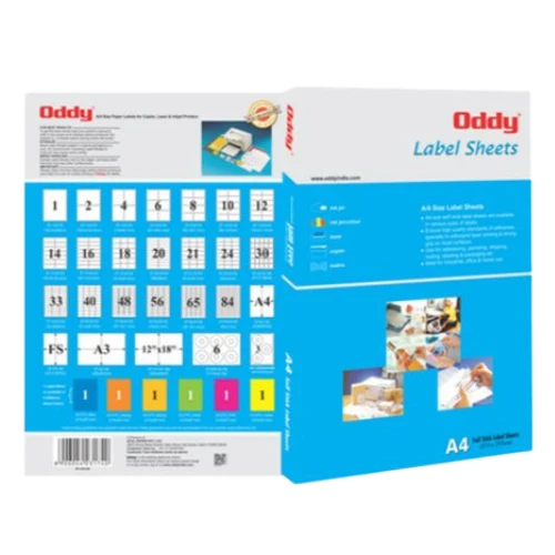 Oddy A4 Labels ST4, 400 Labels - Pack of 100 Sheets