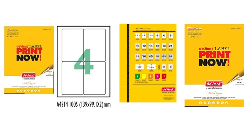 Desmat Labels: Premium Paper & Adhesive Labels for Laser and Inkjet Printers